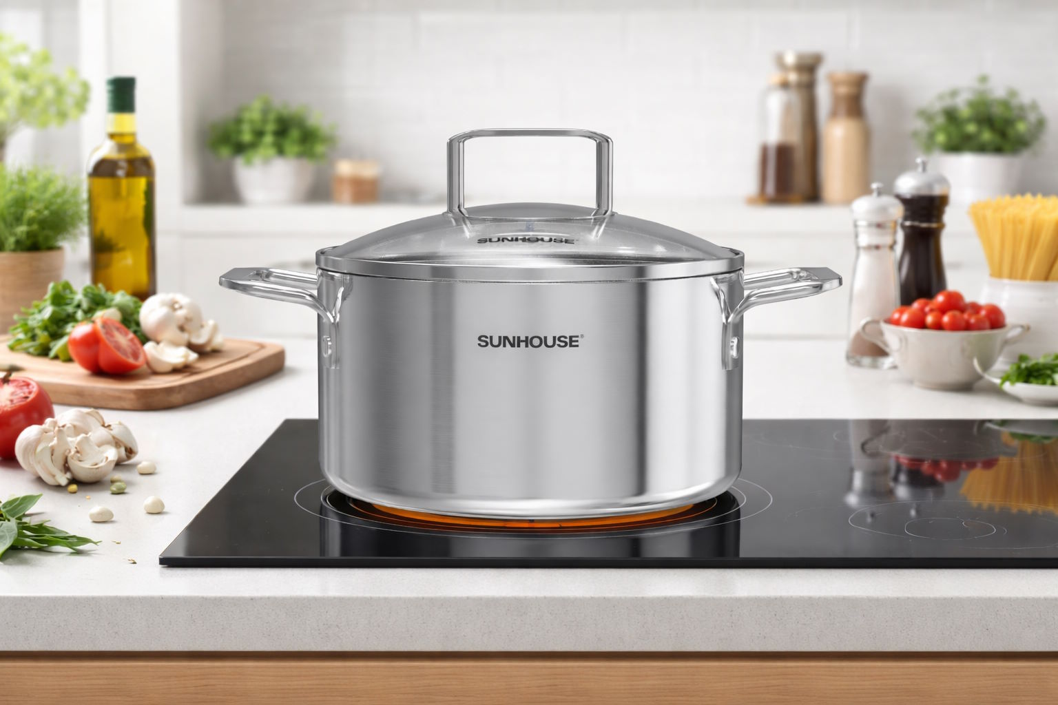 Nồi inox 304 liền đáy Sunhouse Healthy SHG705-24