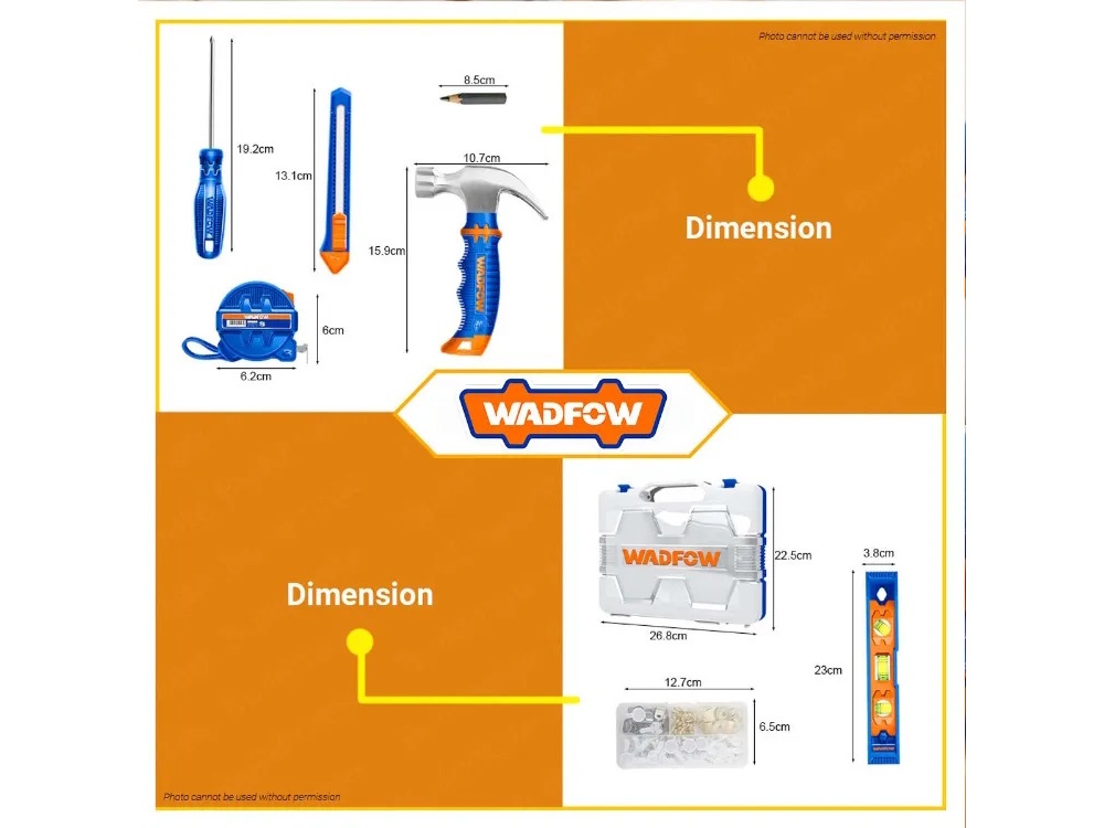 Bộ 68 món dụng cụ treo tranh WadFow WHS2B68
