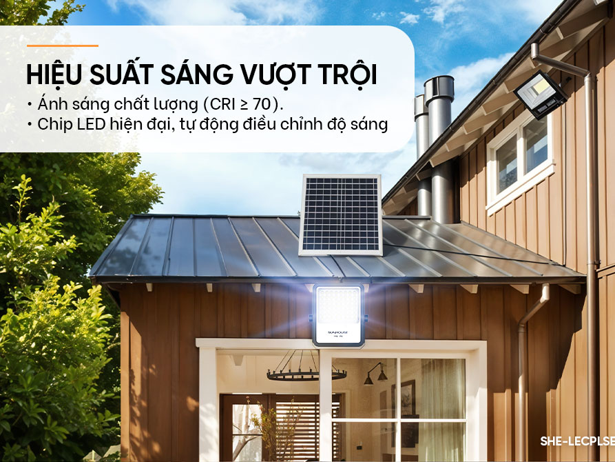 Đèn năng lượng mặt trời SHE-LECPLSE01.200W