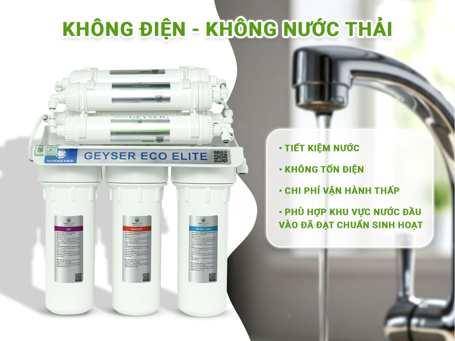 Máy lọc nước không dùng điện Máy lọc nước không dùng điện