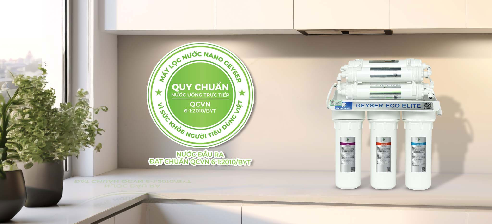 Máy lọc nước Nano cho nước đầu ra đạt chuẩn Máy lọc nước Nano