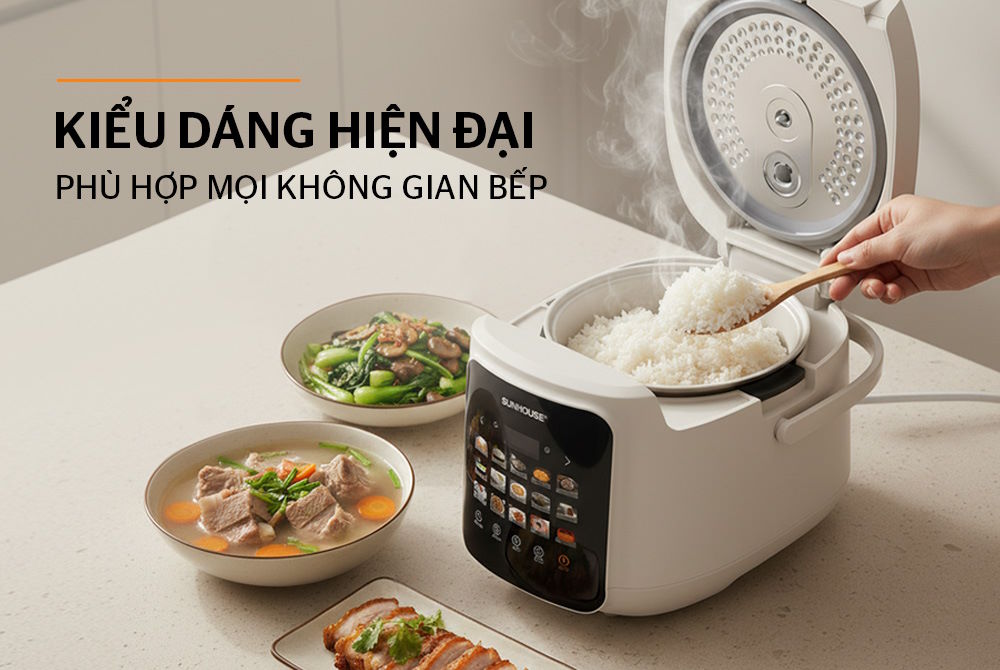 Nồi cơm điện tử 1.8L Sunhouse SHD8925