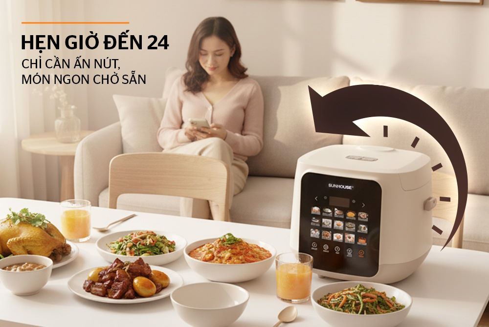 Nồi cơm điện tử Sunhouse