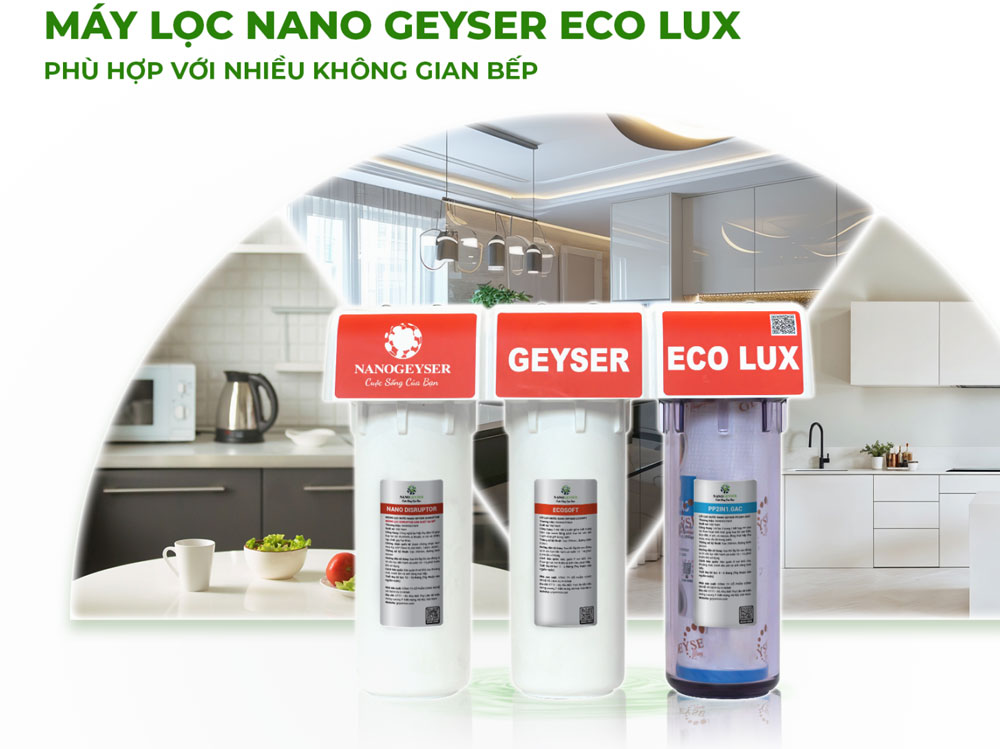 Máy lọc nước phù hợp với nhiều không gian Máy lọc nước không dùng điện