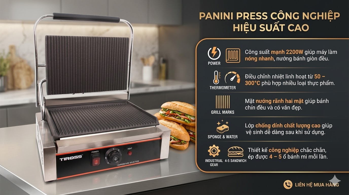 kẹp nướng bánh mì Tiross