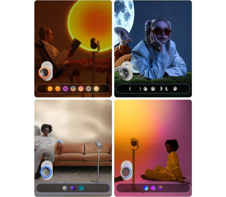 Bộ lọc ánh sáng sáng tạo tạo hiệu ứng không gian độc đáo Máy chiếu Xgimi