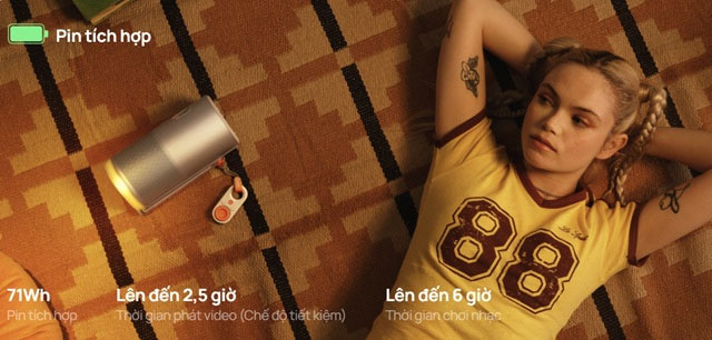 Máy chiếu dùng pin