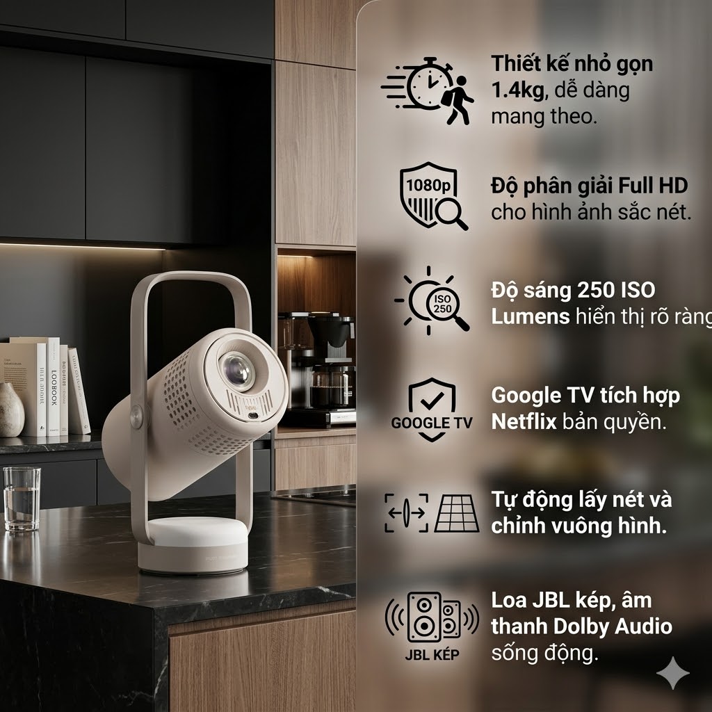 Máy chiếu di động thông minh Xgimi Vibe One