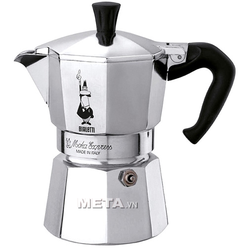 ấm pha cà phê Bialetti Moka Express 9TZ BCM-1165 có thiết kế đẹp sang trọng
