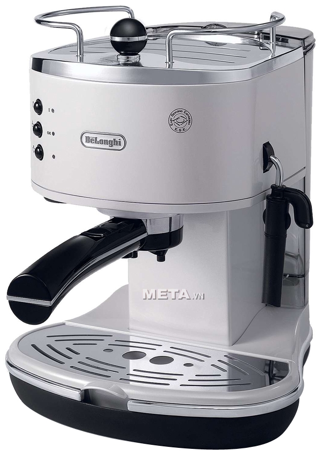 Máy pha cà phê Delonghi Pump Espresso ECO-310 có màu trắng sang trọng.