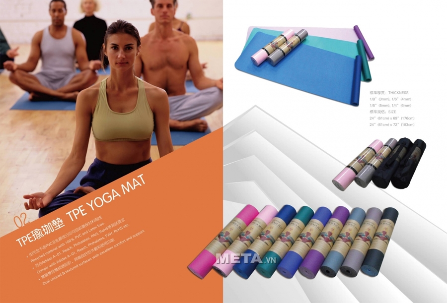 Luyện tập Yoga với thảm tập Yoga TPE PRO-01/PR-01 NEW sẽ giúp cho mọi người, đặc biệt là phụ nữ có được một cơ thể cân đối, sức khỏe bền bỉ cũng như tinh thần thoải mái bởi những tính năng nổi bật của chiếc thảm. 