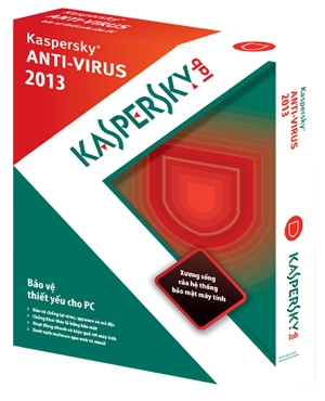 Kaspersky Anti-Virus 2013 - 3 máy/1 năm