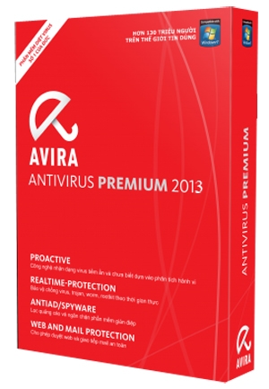 Avira Antivirus 2013 1 máy/1 năm