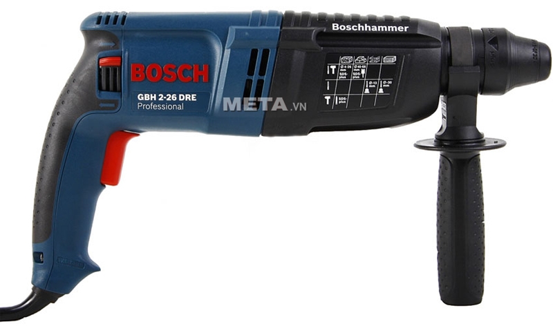 Máy khoan Bosch GBH 2-26 DRE có thể khoan bê tông, khoan thép, khoan gỗ