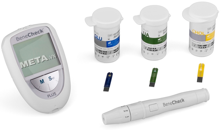 Máy đo đường huyết 3 trong 1 Benecheck Plus