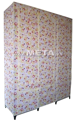 Tủ vải Thanh Long TVAI07 1,3m họa tiết đỏ vàng