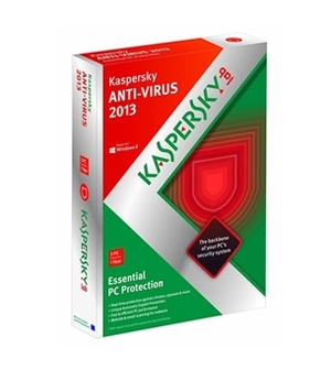 Kaspersky Antivirus 2013 cho 1 máy/1năm