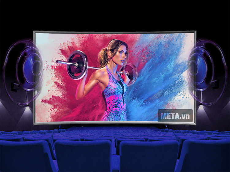 Tivi màn hình cong Samsung 48 inch Full HD UA48J6300 với chất lượng âm thanh chân thật.