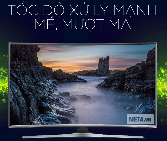 Tivi màn hình cong Samsung 55 inch Full HD UA55J6300 đem đến chất lượng hình ảnh sống động, sắc nét.