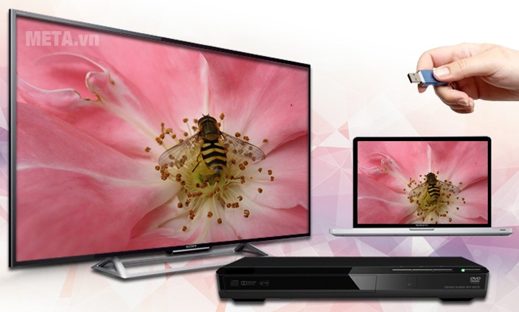 Sony 40R550 tích hợp sẵn đầu thu kỹ thuật số nên xem được nhiều kênh giải trí miễn phí hơn mà không cần truyền hình cáp.
