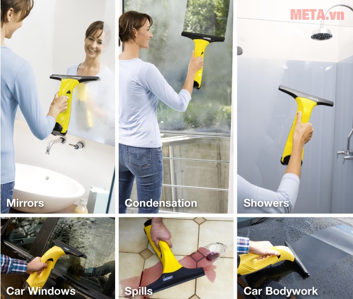 Máy vệ sinh cửa kính Karcher WV50 Plus EU sử dụng vô cùng tiện dụng.