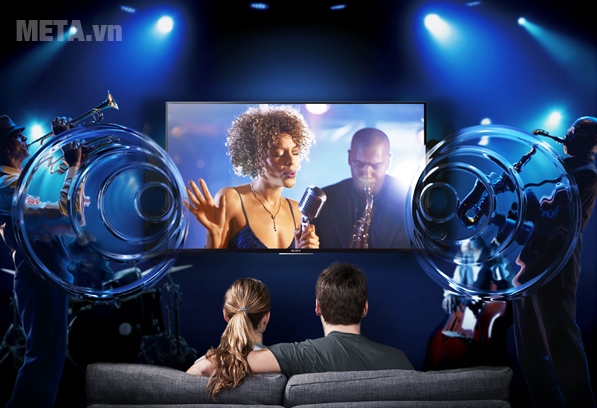 Hệ thống âm thanh của tivi Sony sống động, tự nhiên.