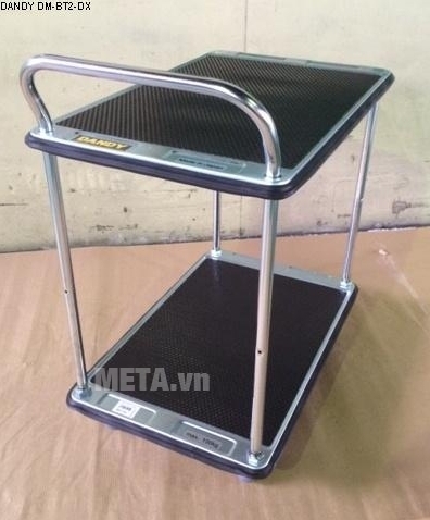 Xe đẩy hàng Nhật Bản 2 tầng Dandy DM-BT2-DX với bề mặt vân sàn chống sần.