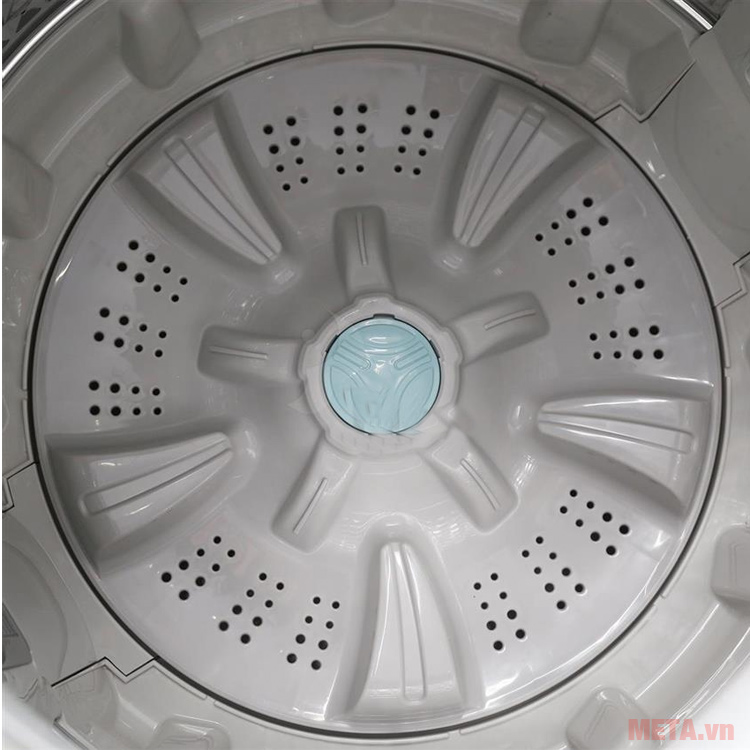 Máy giặt cửa trên Samsung 7.2kg WA72H4000SW/SV với thiết kế lồng giặt chống rút sợi.