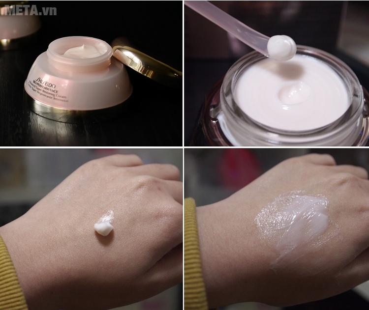 Kem chống lão hóa Shiseido Bio-Performance Advanced Super Restoring Cream 50ml với chất kem mịn, tan nhanh trên da.