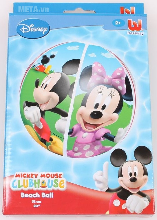 Bao bì hộp của bóng hơi Micky Bestway 91001.