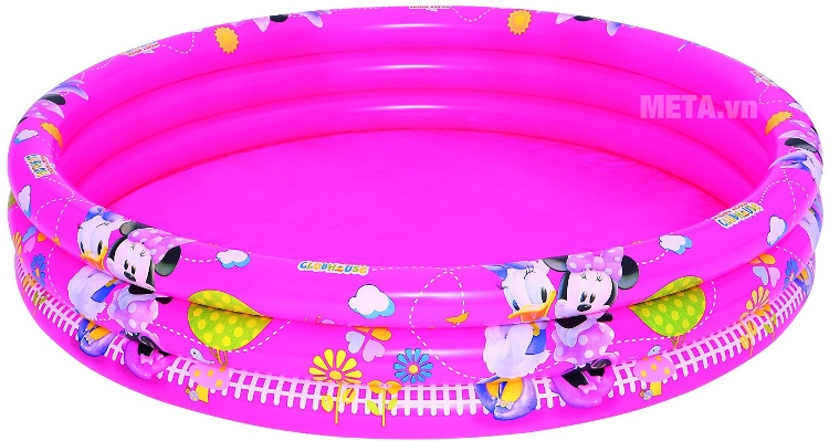 Bể phao bơi 3 tầng hình Micky Bestway 91036 với kích thước bể lớn.