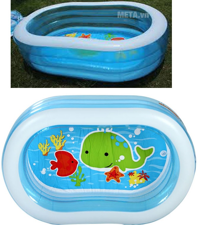 Bể bơi phao cho bé hình oval INTEX 57482 với thiết kế hình cá voi ngộ nghĩnh. Bể bơi phao cho bé hình oval INTEX 57482 với thiết kế hình cá voi ngộ nghĩnh.