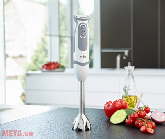 Máy xay Braun MQ 5000 Soup Vario nhỏ gọn, không chiếm nhiều diện tích gian bếp gia đình.