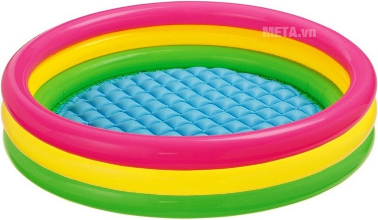 Bể phao 3 tầng Intex 57422 với màu cầu vồng.