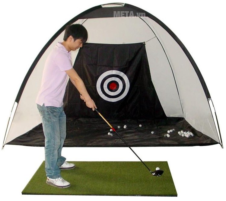 Bộ lưới tập Golf di động 2m x 1.4m được làm bằng chất liệu Polyester và Nylon cao cấp