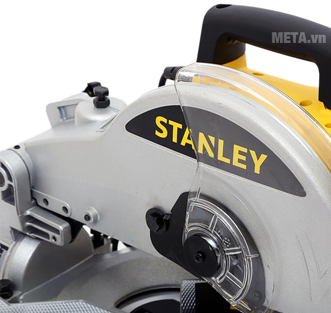 Máy cắt nhôm Stanley Stel 721 255mm - 1500W với vành máy chống bắn an toàn.