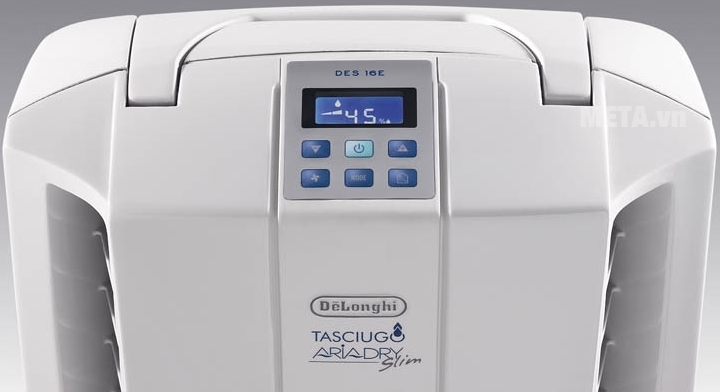 Máy hút ẩm Delonghi DES16EW với màn hình điều khiển LCD. Máy hút ẩm Delonghi DES16EW với màn hình điều khiển LCD.