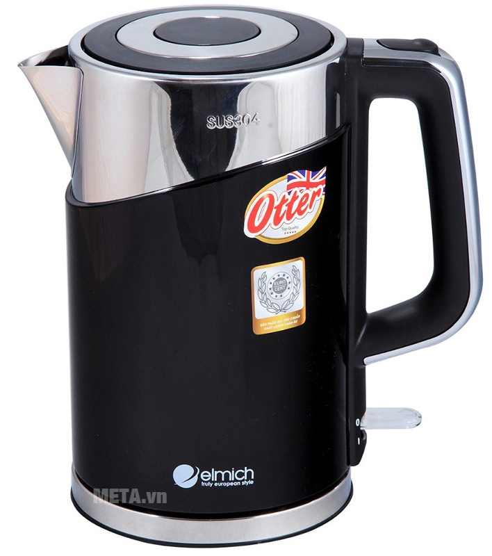 Ấm đun nước siêu tốc Elmich 1,7 lít KEE-0216 chống nóng và bỏng với thiết kế hai lớp.