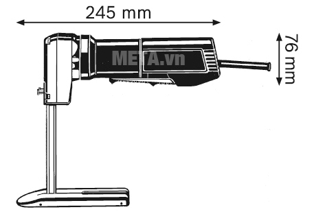 Máy cắt xốp mút Bosch GSG 300 có kích thước nhỏ gọn