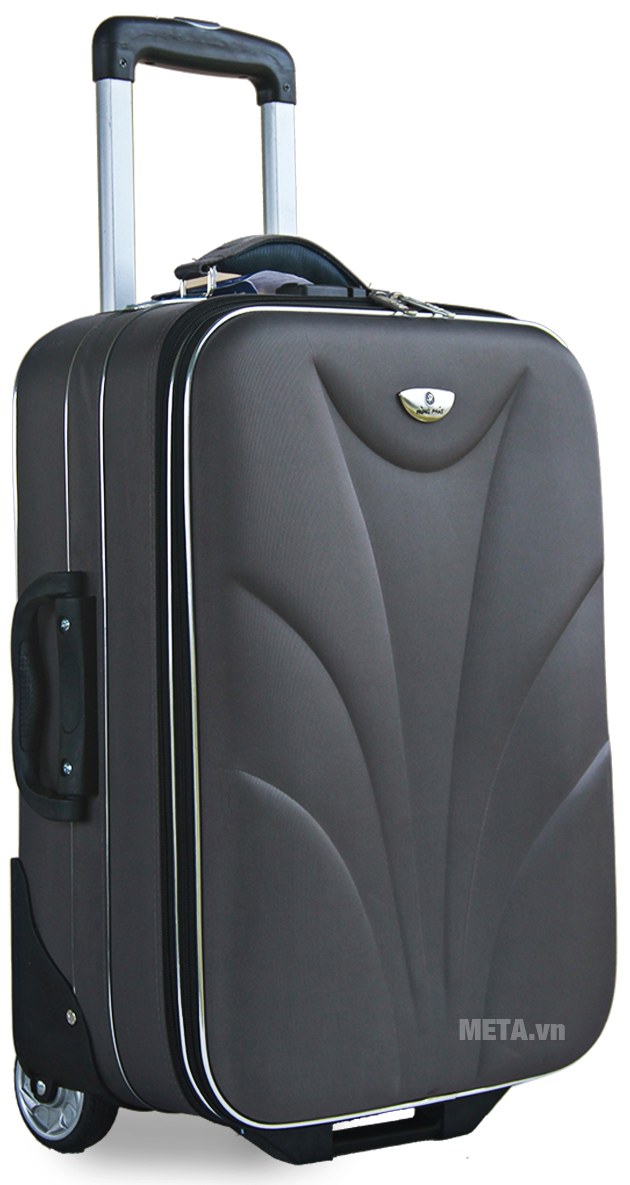 Vali thường 2 bánh VLT003G 24 inch với thiết kế màu đen.