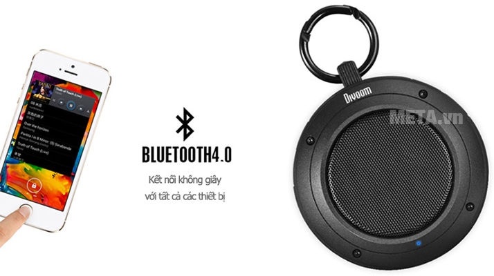 Loa Divoom Voombox Travel tích hợp bluetooth không dây.