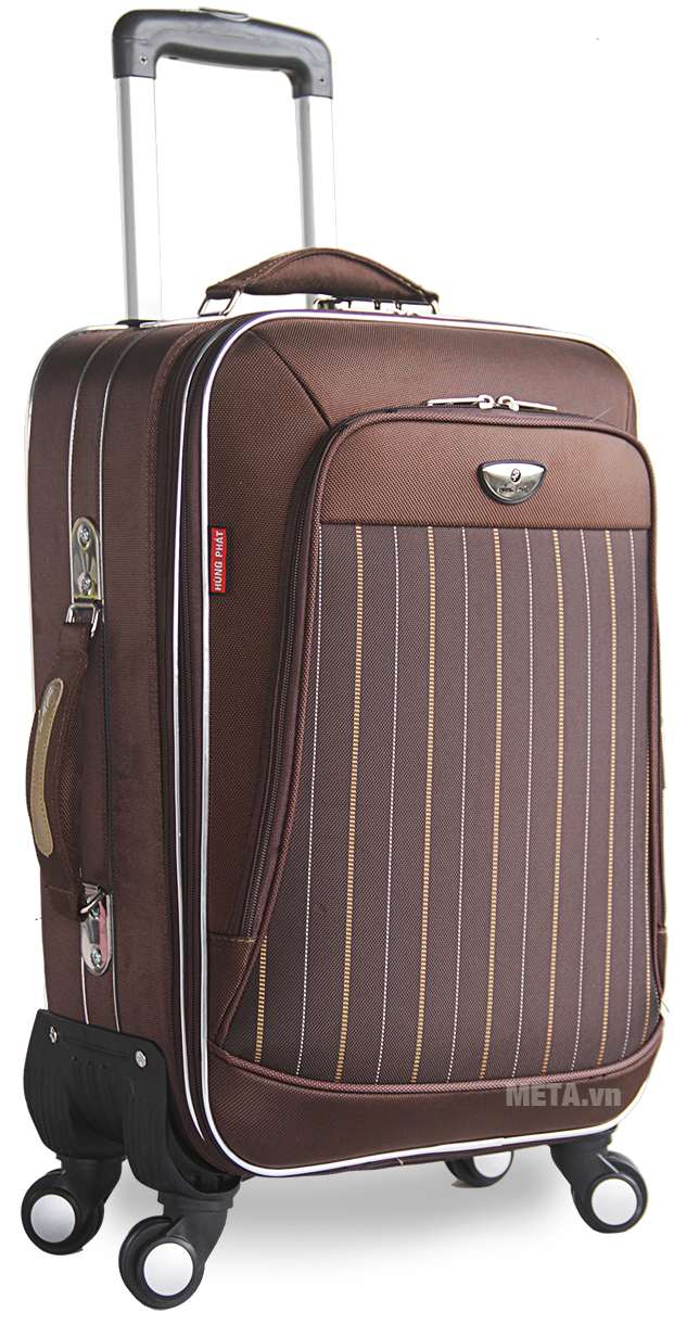 Vali 4 bánh xoay VLX011 28 inch với màu nâu sang trọng.