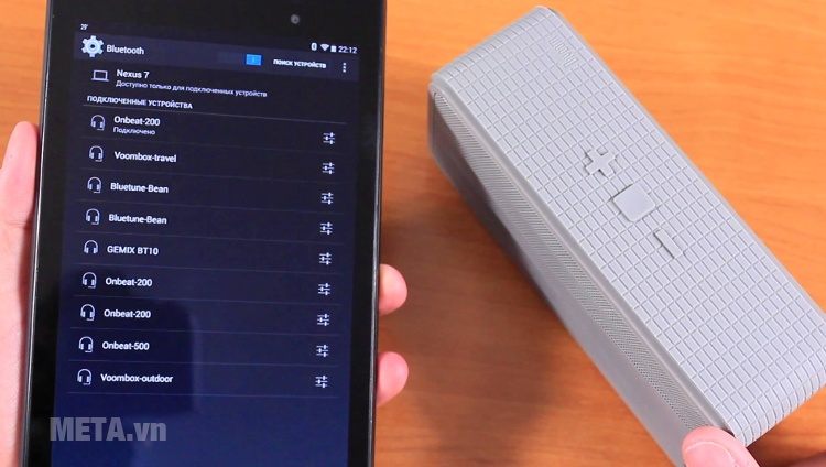 Loa Divoom Onbeat 200 cón thể tích hợp với điện thoại dễ dàng.