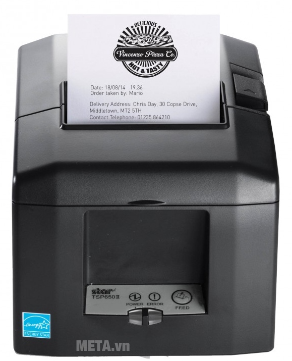 Máy in hóa đơn Star TSP654II cho bản in sắc nét.