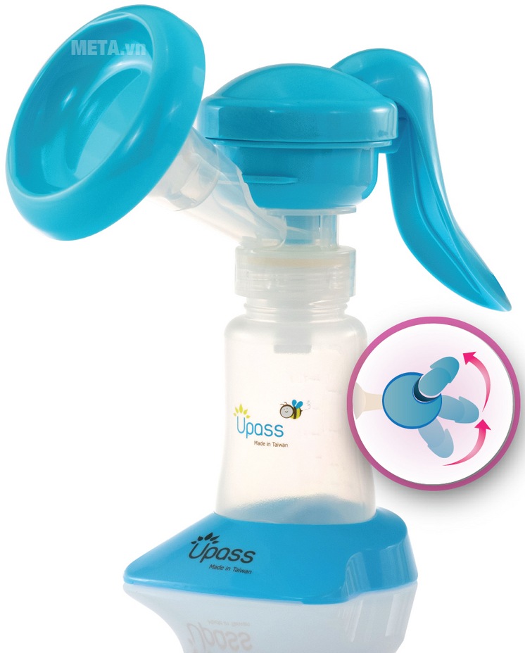 Máy hút sữa tay thông minh có mát xa silicone UP1637