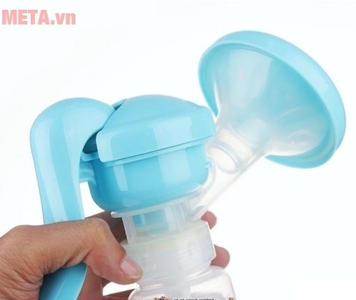Máy hút sữa tay thông minh có mát xa silicone UP1637 với thiết kế tay cầm chắc chắn.