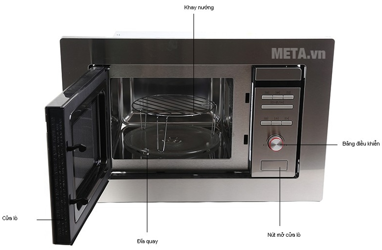 Cấu tạo của lò vi sóng Amica AMM20BI 20 lít
