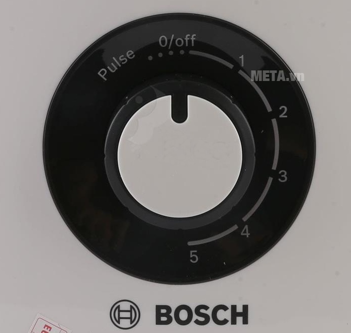 Máy xay sinh tố Bosch MMB33P5B với nút điều chỉnh 5 tốc độ.