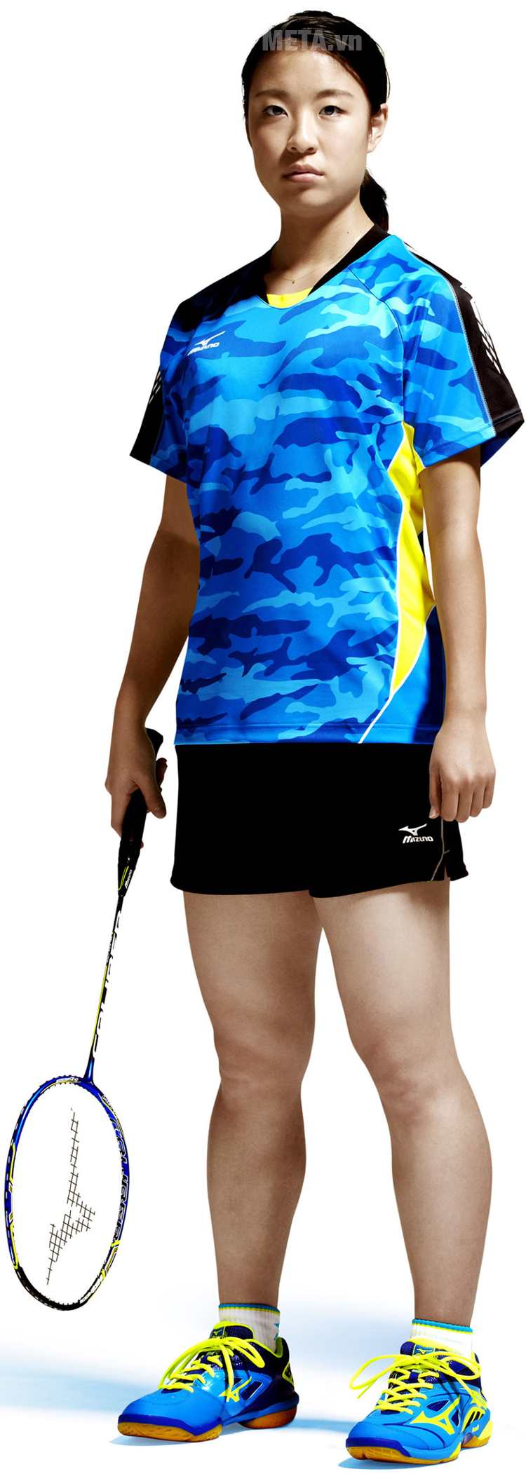 Vợt cầu lông Mizuno Caliber Reg (Phiên bản limited có chữ ký Nozomi Oukuhara) đem đến cú đánh linh hoạt.