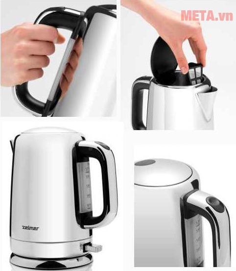 Bình siêu tốc Zelmer CK1177 với cấu tạo hiện đại.